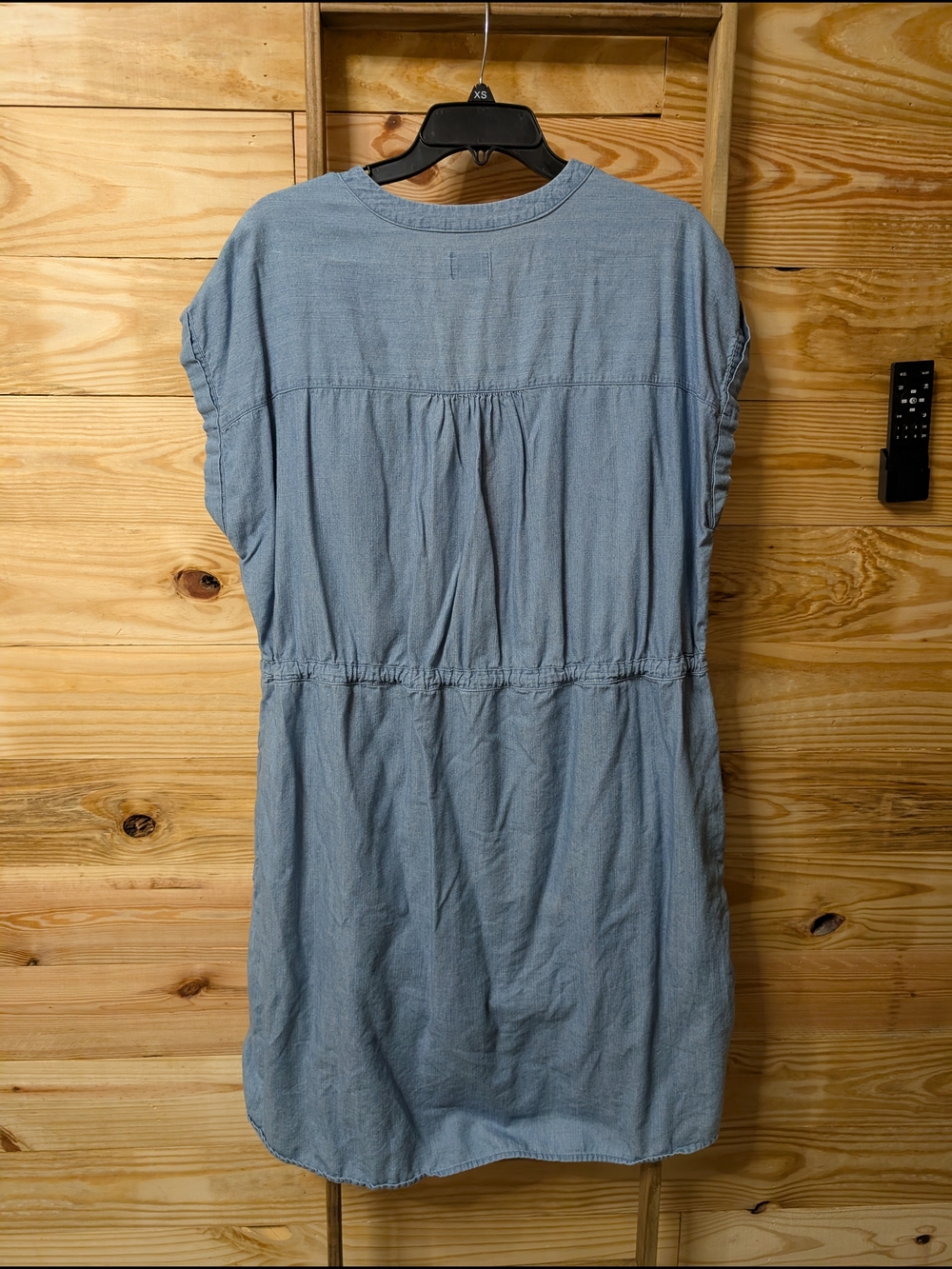Time and Tru Light Blue Chambray Mini Dress - Picture 4 of 4